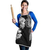 Japanese Irezumi and Hawaiian Polynesian Art Tattoo Apron Black Color LT03 - Polynesian Pride