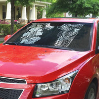 Japanese Irezumi and Hawaiian Polynesian Art Tattoo Auto Sun Shade Black Color - Polynesian Pride