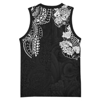 Japanese Irezumi and Hawaiian Polynesian Art Tattoo Basketball Jersey Black Color LT03 - Polynesian Pride