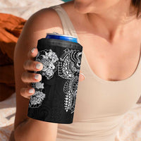 Japanese Irezumi and Hawaiian Polynesian Art Tattoo 4 in 1 Can Cooler Tumbler Black Color - Polynesian Pride