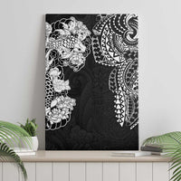 Japanese Irezumi and Hawaiian Polynesian Art Tattoo Canvas Wall Art Black Color LT03 - Polynesian Pride