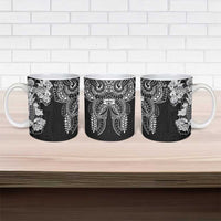 Japanese Irezumi and Hawaiian Polynesian Art Tattoo Ceramic Mug Black Color LT03 - Polynesian Pride