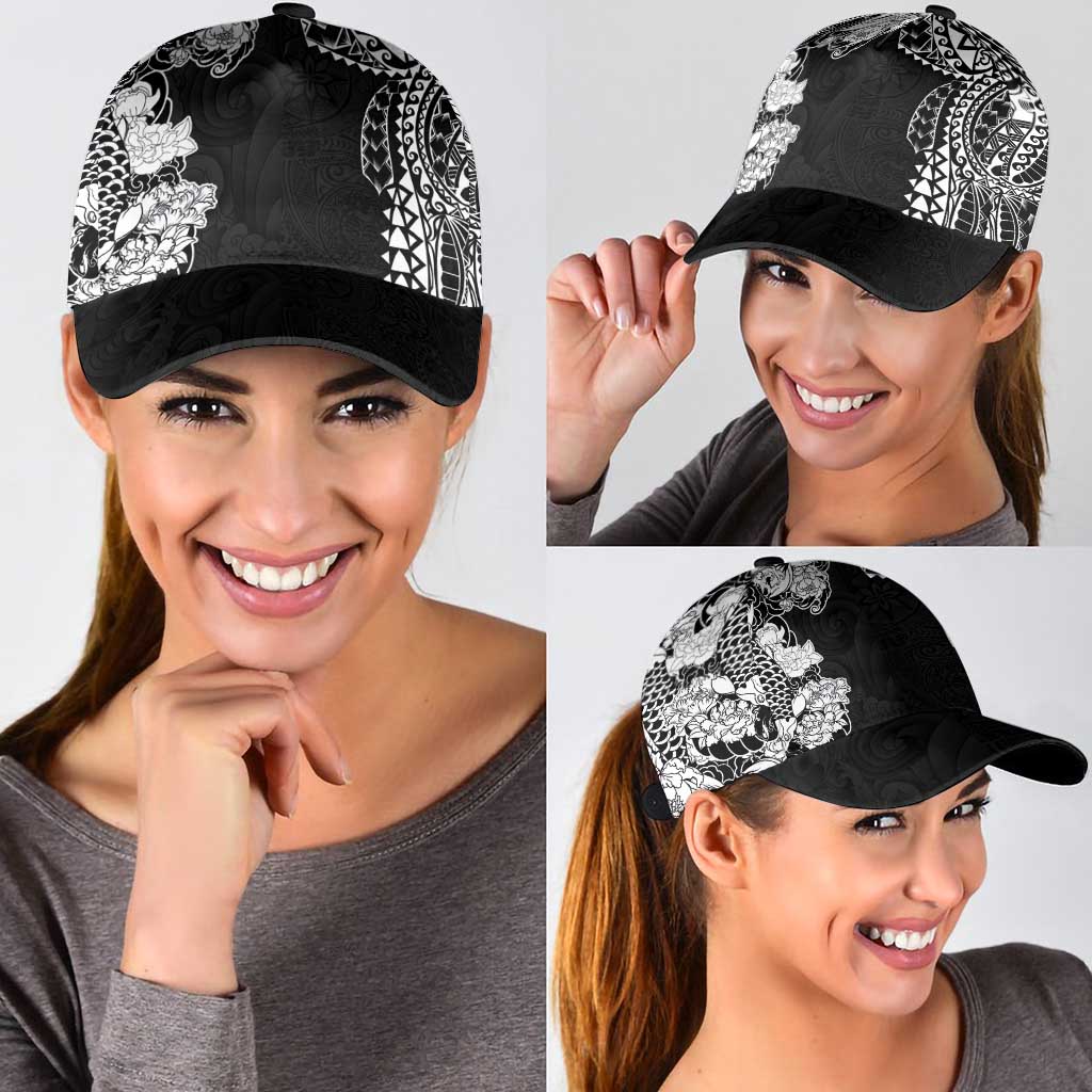 Japanese Irezumi and Hawaiian Polynesian Art Tattoo Classic Cap Black Color - Polynesian Pride