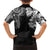 Japanese Irezumi and Hawaiian Polynesian Art Tattoo Family Matching Puletasi and Hawaiian Shirt Black Color - Polynesian Pride