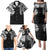 Japanese Irezumi and Hawaiian Polynesian Art Tattoo Family Matching Puletasi and Hawaiian Shirt Black Color - Polynesian Pride
