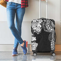 Japanese Irezumi and Hawaiian Polynesian Art Tattoo Luggage Cover Black Color - Polynesian Pride