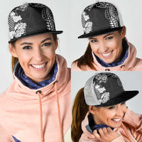 Japanese Irezumi and Hawaiian Polynesian Art Tattoo Mesh Trucker Cap Black Color - Polynesian Pride