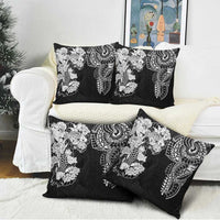 Japanese Irezumi and Hawaiian Polynesian Art Tattoo Pillow Cover Black Color - Polynesian Pride