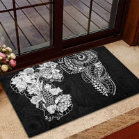 Japanese Irezumi and Hawaiian Polynesian Art Tattoo Rubber Doormat Black Color LT03 - Polynesian Pride