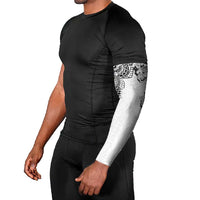 Japanese Irezumi and Hawaiian Polynesian Art Tattoo Arm Sleeves White Color - Polynesian Pride