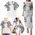 Japanese Irezumi and Hawaiian Polynesian Art Tattoo Family Matching Puletasi and Hawaiian Shirt White Color - Polynesian Pride