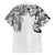 Japanese Irezumi and Hawaiian Polynesian Art Tattoo Family Matching Puletasi and Hawaiian Shirt White Color - Polynesian Pride
