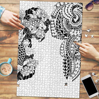 Japanese Irezumi and Hawaiian Polynesian Art Tattoo Puzzle White Color LT03 White - Polynesian Pride