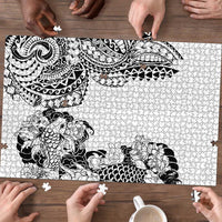 Japanese Irezumi and Hawaiian Polynesian Art Tattoo Puzzle White Color LT03 - Polynesian Pride
