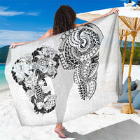 Japanese Irezumi and Hawaiian Polynesian Art Tattoo Sarong White Color - Polynesian Pride