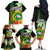 Hawaii Kaimuki High School Family Matching Off Shoulder Long Sleeve Dress and Hawaiian Shirt Tribal Kakau Pattern Mix Hibiscus Flower LT03 - Polynesian Pride