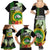 Hawaii Kaimuki High School Family Matching Summer Maxi Dress and Hawaiian Shirt Tribal Kakau Pattern Mix Hibiscus Flower LT03 - Polynesian Pride