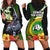 Hawaii Kaimuki High School Hoodie Dress Tribal Kakau Pattern Mix Hibiscus Flower LT03 - Polynesian Pride