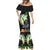 Hawaii Kaimuki High School Mermaid Dress Tribal Kakau Pattern Mix Hibiscus Flower LT03 - Polynesian Pride