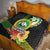 Hawaii Kaimuki High School Quilt Tribal Kakau Pattern Mix Hibiscus Flower LT03 - Polynesian Pride