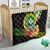 Hawaii Kaimuki High School Quilt Tribal Kakau Pattern Mix Hibiscus Flower LT03 - Polynesian Pride