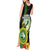 Hawaii Kaimuki High School Tank Maxi Dress Tribal Kakau Pattern Mix Hibiscus Flower LT03 - Polynesian Pride