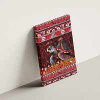 Hawaii KaUla Wena Volcano Turtle Canvas Wall Art Lava and Tropical Plants Tribal Pattern LT03 - Polynesian Pride