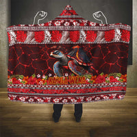 Hawaii KaUla Wena Volcano Turtle Hooded Blanket Lava and Tropical Plants Tribal Pattern LT03 - Polynesian Pride