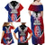 New Zealand Waitangi Family Matching Off Shoulder Maxi Dress and Hawaiian Shirt Kia Ora Maori Koruru Tiki Mask LT03 - Polynesian Pride