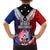 New Zealand Waitangi Family Matching Puletasi and Hawaiian Shirt Kia Ora Maori Koruru Tiki Mask LT03 - Polynesian Pride