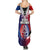 New Zealand Waitangi Family Matching Summer Maxi Dress and Hawaiian Shirt Kia Ora Maori Koruru Tiki Mask LT03 - Polynesian Pride