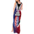 New Zealand Waitangi Tank Maxi Dress Kia Ora Maori Koruru Tiki Mask LT03 - Polynesian Pride