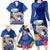 Northern Mariana Islands Hafa Adai Latte Stone Family Matching Long Sleeve Bodycon Dress and Hawaiian Shirt Blue Color LT03 - Polynesian Pride