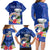 Northern Mariana Islands Hafa Adai Latte Stone Family Matching Long Sleeve Bodycon Dress and Hawaiian Shirt Blue Color LT03 - Polynesian Pride