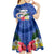 Northern Mariana Islands Hafa Adai Latte Stone Kid Short Sleeve Dress Blue Color LT03 - Polynesian Pride