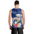 Northern Mariana Islands Hafa Adai Latte Stone Men Tank Top Blue Color LT03 - Polynesian Pride