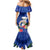 Northern Mariana Islands Hafa Adai Latte Stone Mermaid Dress Blue Color LT03 - Polynesian Pride