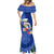 Northern Mariana Islands Hafa Adai Latte Stone Mermaid Dress Blue Color LT03 - Polynesian Pride