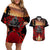 Custom New Zealand and Australia ANZAC Day Couples Matching Off Shoulder Short Dress and Hawaiian Shirt Gallipoli and Canlelight Lest We Forget LT03 Black - Polynesian Pride