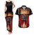 Custom New Zealand and Australia ANZAC Day Couples Matching Tank Maxi Dress and Hawaiian Shirt Gallipoli and Canlelight Lest We Forget LT03 Black - Polynesian Pride