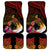 Papua New Guinea Bird-of-Paradise Car Mats Hibiscus and Kundu Drum Tribal Pattern