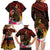 Papua New Guinea Bird-of-Paradise Family Matching Long Sleeve Bodycon Dress and Hawaiian Shirt Hibiscus and Kundu Drum Tribal Pattern LT03 - Polynesian Pride