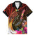 Papua New Guinea Bird-of-Paradise Family Matching Mermaid Dress and Hawaiian Shirt Hibiscus and Kundu Drum Tribal Pattern LT03 Dad's Shirt - Short Sleeve Yellow - Polynesian Pride