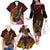 Papua New Guinea Bird-of-Paradise Family Matching Off The Shoulder Long Sleeve Dress and Hawaiian Shirt Hibiscus and Kundu Drum Tribal Pattern LT03 - Polynesian Pride