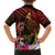 Papua New Guinea Bird-of-Paradise Family Matching Puletasi and Hawaiian Shirt Hibiscus and Kundu Drum Tribal Pattern LT03 - Polynesian Pride