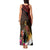 Papua New Guinea Bird-of-Paradise Tank Maxi Dress Hibiscus and Kundu Drum Tribal Pattern LT03 - Polynesian Pride