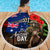 New Zealand and Australia ANZAC Day Beach Blanket National Flag mix Kiwi Bird and Kangaroo Soldier Style