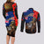 New Zealand and Australia ANZAC Day Couples Matching Long Sleeve Bodycon Dress and Long Sleeve Button Shirt National Flag mix Kiwi Bird and Kangaroo Soldier Style LT03 - Polynesian Pride