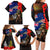 New Zealand and Australia ANZAC Day Family Matching Long Sleeve Bodycon Dress and Hawaiian Shirt National Flag mix Kiwi Bird and Kangaroo Soldier Style LT03 - Polynesian Pride