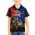 New Zealand and Australia ANZAC Day Family Matching Long Sleeve Bodycon Dress and Hawaiian Shirt National Flag mix Kiwi Bird and Kangaroo Soldier Style LT03 Son's Shirt Black - Polynesian Pride